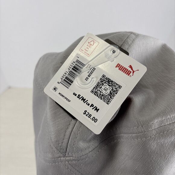 Puma Golf Driver Cap FlexFit Size S/M Small/Medium Light Gray NWT - Picture 4 of 5